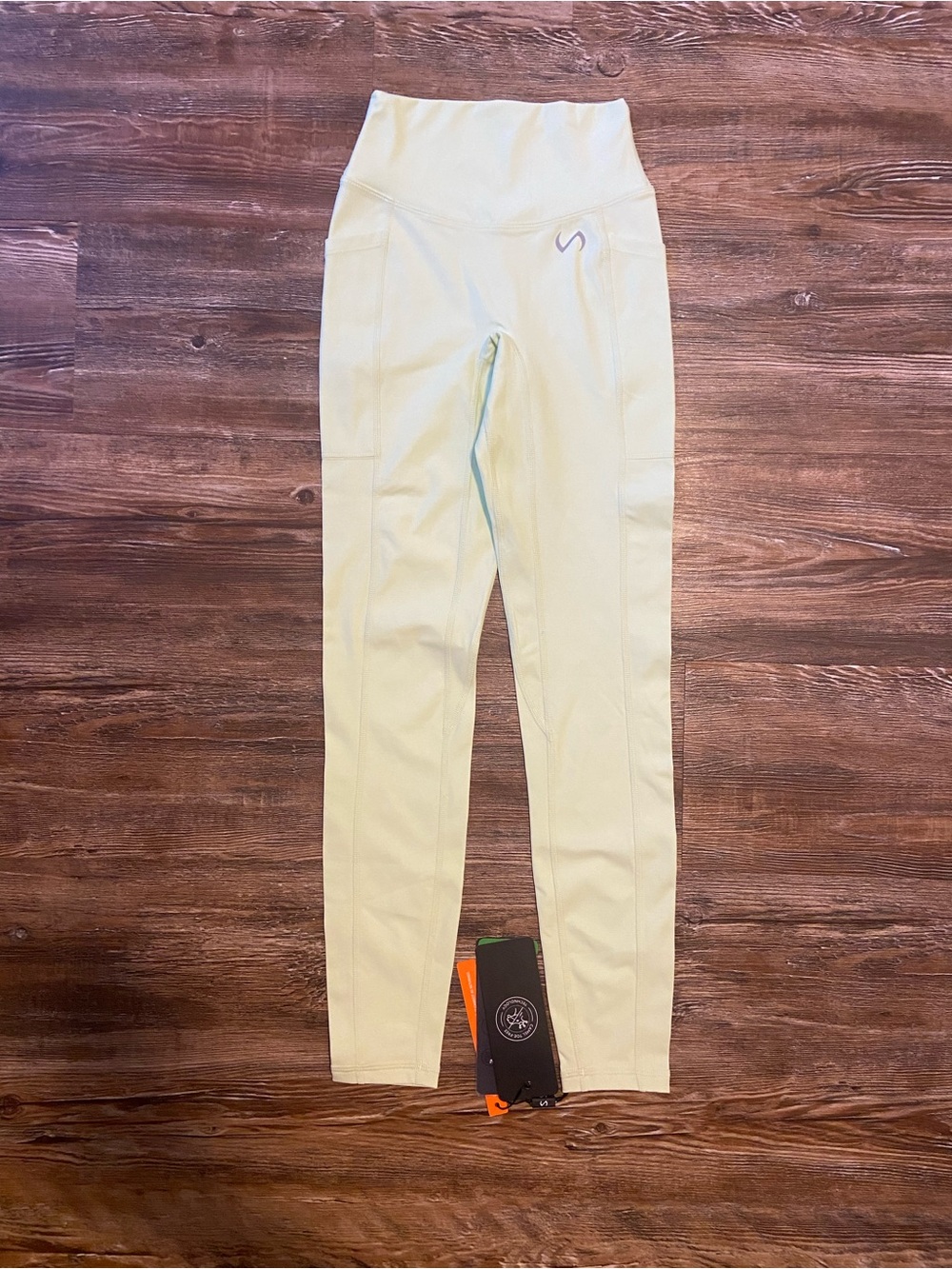 TLF Apparel High-Rise Performance Leggings in Pale Green